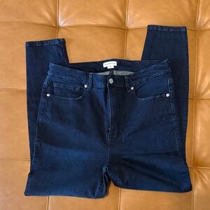 Good American Women's Dark Blue Skinny Jeans